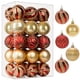 thumbnail image 1 of Adornos para árbol de Navidad XCF 30 piezas 60 mm bolas irrompibles colgantes rojo y dorado, 1 of 4