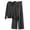 Dark Gray, variant on Lovskoo 2024 Women's Sweater Set Trendy Wide Leg Pants Sweater Two Piece Set V Neck Knitted Suit Black