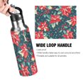 thumbnail image 4 of Yayeee 33oz Insulated Water Bottle Double Wall Stainless Steel with Flip Straw Lid, Christmas Themed Leaves, 4 of 7