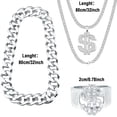 thumbnail image 2 of Accesorios de Disfraz Riuziyi Hip Hop de los 80s y 90s para Hombres y Mujeres, 2 of 7