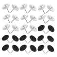 thumbnail image 1 of RENACLIPY 200pcs Bulletin Thumbtacks Black for General Users Map Marking, 1 of 8
