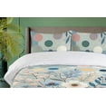 thumbnail image 2 of Ambesonne Floral Duvet Cover Set, Springtime Happiness Floral, King, Blue Grey Blush Peach, 2 of 4
