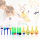 thumbnail image 5 of 12pcs esponja cepillo de pintura esponja rodillo de pintura niño herramienta de pintura juguetes educativos, 5 of 8