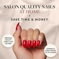 thumbnail image 2 of Press On Nails, glamnetic, rojo intenso, opaco, brillante, corto, almendra, 2 of 6