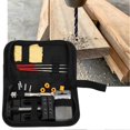 thumbnail image 3 of Hand Pin Vice Set Hnad Drill Bench Clamp Spiral Drill Bit File Kit for General Purpose, 3 of 4