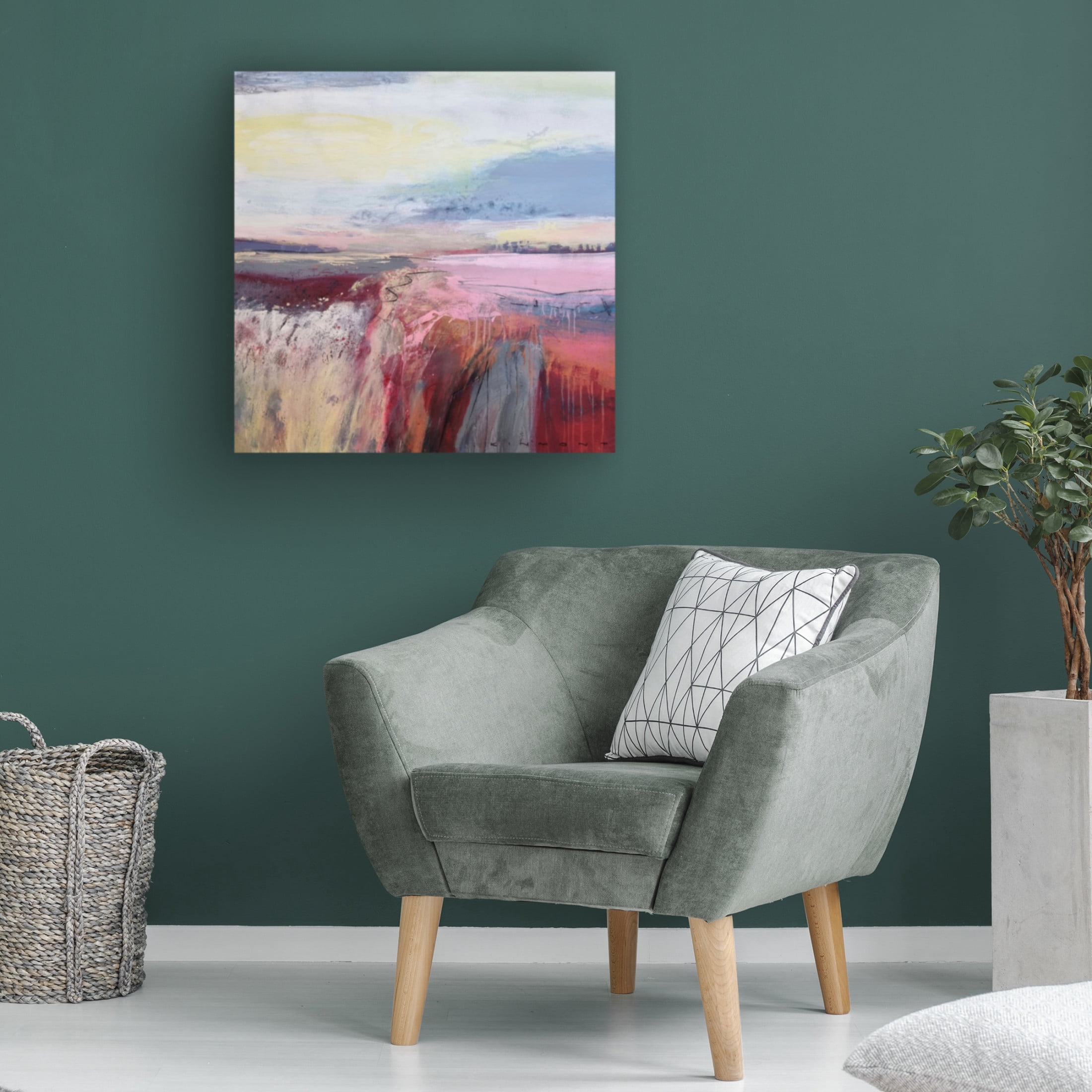 Canvas Wall Art - Andrew Kinmont 'Autumn Dreaming' Wall Art for Living Room, Bedroom, or Office Décor by Trademark Fine Art - 24 x 24 Inches