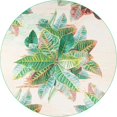 thumbnail image 2 of Unique Loom Outdoor Botanical Collection Area Rug - Foliage (10' Round Multi/Blue), 2 of 8