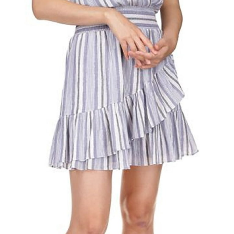 Michael kors blue striped dress sales
