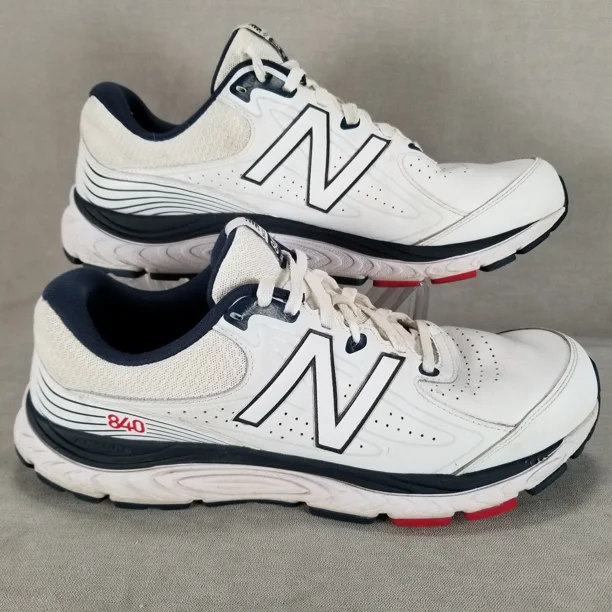 New Balance 840V3 Men 13 Walking Shoes Stability Support White Blue Red MW840NR3