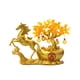thumbnail image 1 of Estatua de caballo del árbol del dinero del Feng Shui, coleccionable, adorno decorativo, lingote del zodiaco Dorado, 1 of 8