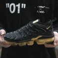 thumbnail image 2 of Nike Air VaporMax TN Plus Noir Or Chaussures de Course pour Hommes, 2 of 16