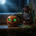 thumbnail image 5 of Yyuenw Resin Pumpkin Halloween Decoration, Hand-Painted Tabletop Figurine Ornament, Fall Harvest Home Decor for Shelf Mantel Desk, Holiday Gift, 5 of 5