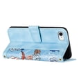 thumbnail image 3 of Compatible with iPhone SE 2022 Vintage Flower Wallet Case Magnetic Closure Cover with Card Slots, 3 of 5