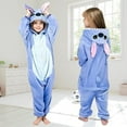 thumbnail image 2 of Pajamas Halloween Kids One Piece Cosplay Cartoon Teens Party Stitch Jumpsuits, 2 of 5