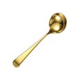 thumbnail image 3 of TEHAUX Golden Serving Spoons Long Handle Simple Design for Dinner 1Set, 3 of 8