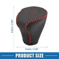 thumbnail image 5 of Unique Bargains Gear Shifting Knob Cover Automatic Transmission Lever Trim for Hyundai Elantra Faux Leather Black Red, 5 of 7