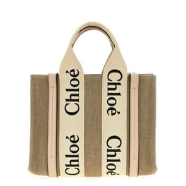 トートバッグ CHLOE Sand Fabric Medium Chlo?? Carry Shopping Bag Chloe Small Undone Straps Canvas Sand Woody Tote Bag