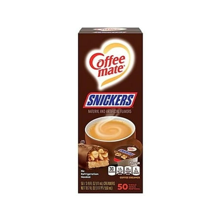Coffee-Mate  0.38 oz Coffee-Mate Creamer Snickers Flavor Singles - Case of 50