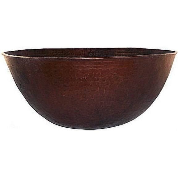 Weathered Hammered Copper Bowl