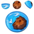 thumbnail image 6 of Fiocias 6 Pieces Wooden Waterproof Coasters Epoxy Coasters Tabletop Decorative Artwork Round, 6 of 9
