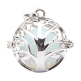 thumbnail image 2 of Colgante con forma de árbol de la vida hueco, cuentas de cobre y jaula de perlas para hacer collares. Oplite, 2 of 9