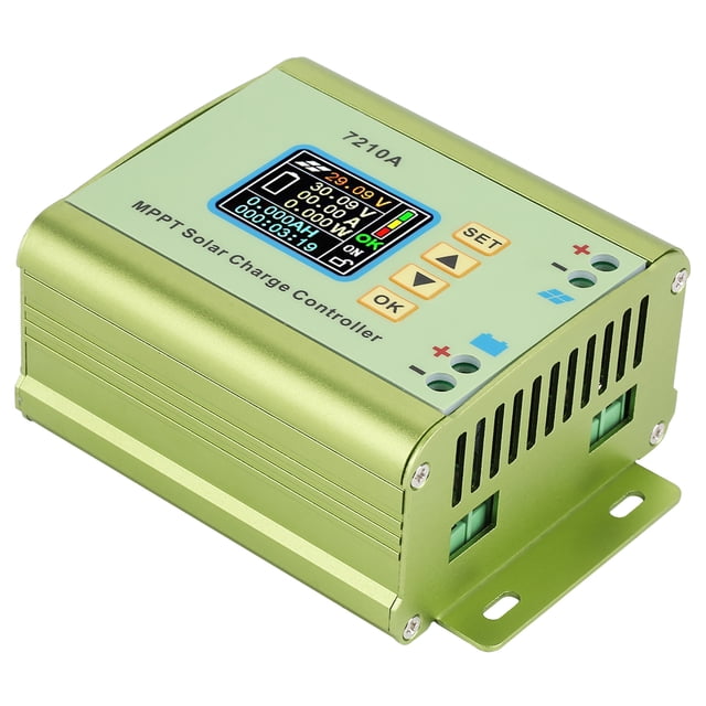 Controlador solar LCD, pantalla LCD de aleación de aluminio Controlador solar MPPT Controlador de carga de batería Características mejoradas