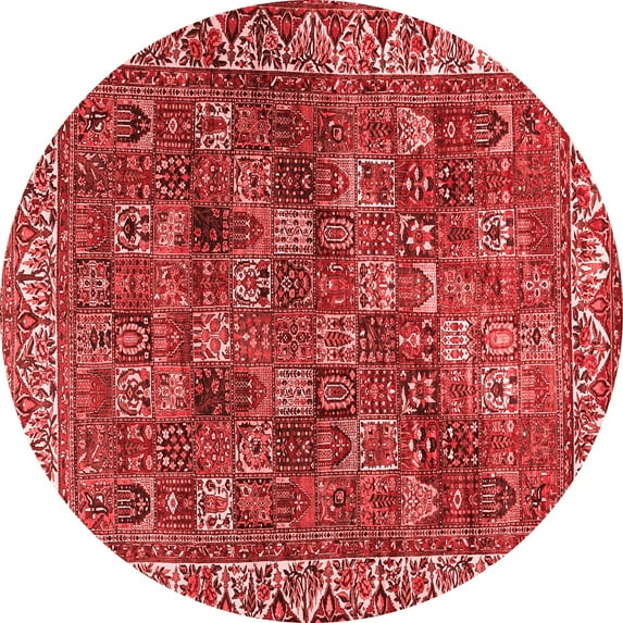 Ahgly Company Indoor Round Persian Red Traditional Area Rugs, 6' Round
