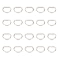 thumbnail image 4 of Miangastore Button Embellishment DIY Mini Buttons Silver 100Pcs 0.24X0.16in, 4 of 8