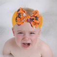 thumbnail image 5 of Aunavey Halloween Headbands For Baby Girls Boys Pumpkin Bow Elastic Headwear Toddler Newborn Infant Dress Up Party, 5 of 7