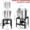 thumbnail image 3 of Complete Seafood Boil&Crawfish Cooker Kit: 60QT Heavy Duty Pot with Basket, Propane Burner & Regulator | Outdoor Seafood Boil Supplies, 3 of 7
