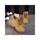 thumbnail image 4 of Botines de invierno con forro de felpa para hombre y mujer, botas de combate de media pantorrilla, cómodos, antideslizantes, cálidos, ligeros y con suela dentada., 4 of 5