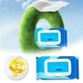 thumbnail image 2 of Lingettes Humides Jetables au Toucher Frais Lingettes Humides pour Adultes 1 Paquet à Couvercle Rabattable 80 Lingettes (10 ml) 5 Pcs, 2 of 7