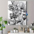 thumbnail image 4 of Black and White Poppy Line Art Canvas Print, Suitable for Living Room, Bedroom, Dining Room, Hallway, Office, Studio, 4 of 8