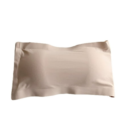 

harmtty Bra Strapless Hollow Out Ladies Women No Underwire Bra for Daily Beige