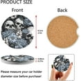 thumbnail image 3 of Coolnut White Skull Blue Car Coasters 2 Pack Drinks Absorbent Ceramic Stone Car Coasters with Fingertip Grip Car Cup Holder Coasters Home Decor Gifts, 3 of 6