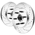 thumbnail image 6 of Detroit Axle - 6pc Front Drilled and Slotted Brake Rotors Ceramic Brake Pads for Lincoln Mark LT Ford F-150, 6 of 6