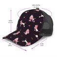 thumbnail image 3 of Picia Poodle Dog Pattern Trucker Hat,Baseball Cap,Sun Protection Cap,Stylish Headwear,Leisure Cap,Outdoor Sports Cap, 3 of 7