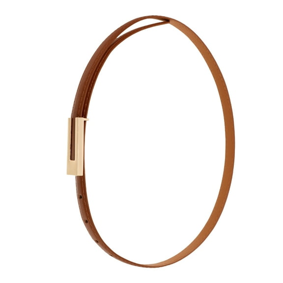 Dress Waist Belt Belts Thick Women for Buckles Man Dark Brown