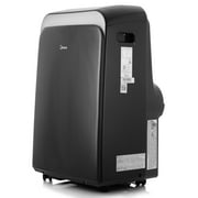 Midea 8,000 BTU Portable Air Conditioner, 3-In-1 Dehumidifier, Fan, Cool, Comfortsense Remote, Wi-Fi and Alexa, Gray