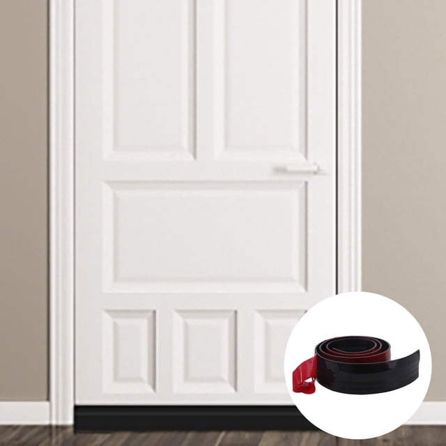Butée de Porte Réglable Balayage de Porte pour Bas de Porte Joint en Silicone Résistant aux Intempéries et Antibruit pour Portes Intérieures et Extérieures