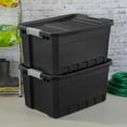 thumbnail image 5 of Sterilite 19 Gal Rugged Industrial Stackable Storage Tote with Lid, 12 Pack, 5 of 12