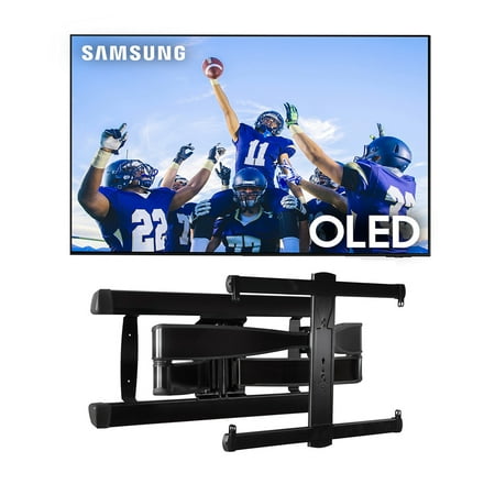 Samsung QN77S95CAFXZA 77" Ultra Slim 4K Quantum HDR OLED Smart TV with a Sanus VLF728-B2 Full Motion Wall Mount (2023)