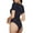 Copper-Gold Gloss Outline Flower1, variant on Coral Reef Womens One Piece Swimsuits Modest Tummy Control Bathing Suits Lace Up Slimming Swim Suit-Large