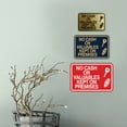 thumbnail image 2 of Signs ByLITA Classic Framed No Cash Or Valuables Kept On Premises Sign (Black Gold) - Medium, 2 of 6