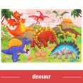 thumbnail image 1 of Logic Thinking Intellectual Wooden Game Puzzle Jigsaw Animal Vehicle Cartoon Early Educational Toys For Kids Children Gift, 1 of 5