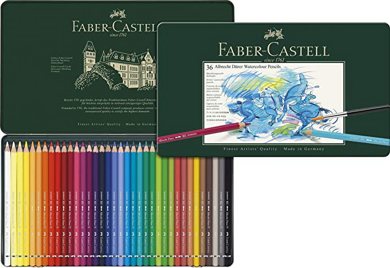 Faber Castell Watercolor Pencil Flat Can 36 Color Set TFC-WCP 36C