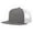 Charcoal-White, variant on Richardson Unisex 511 Flatbill Trucker Adjustable Snapback Baseball Cap, Split Green Camo/Black, One Size Fits Most
