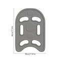 thumbnail image 3 of Blue Plastic Swimming Kickboard - Thick Buoyancy Training Board for Adults & Kids, Anti-Slip Grip, Reduced Resistance, Pool & Beach Practice Tool, 3 of 7