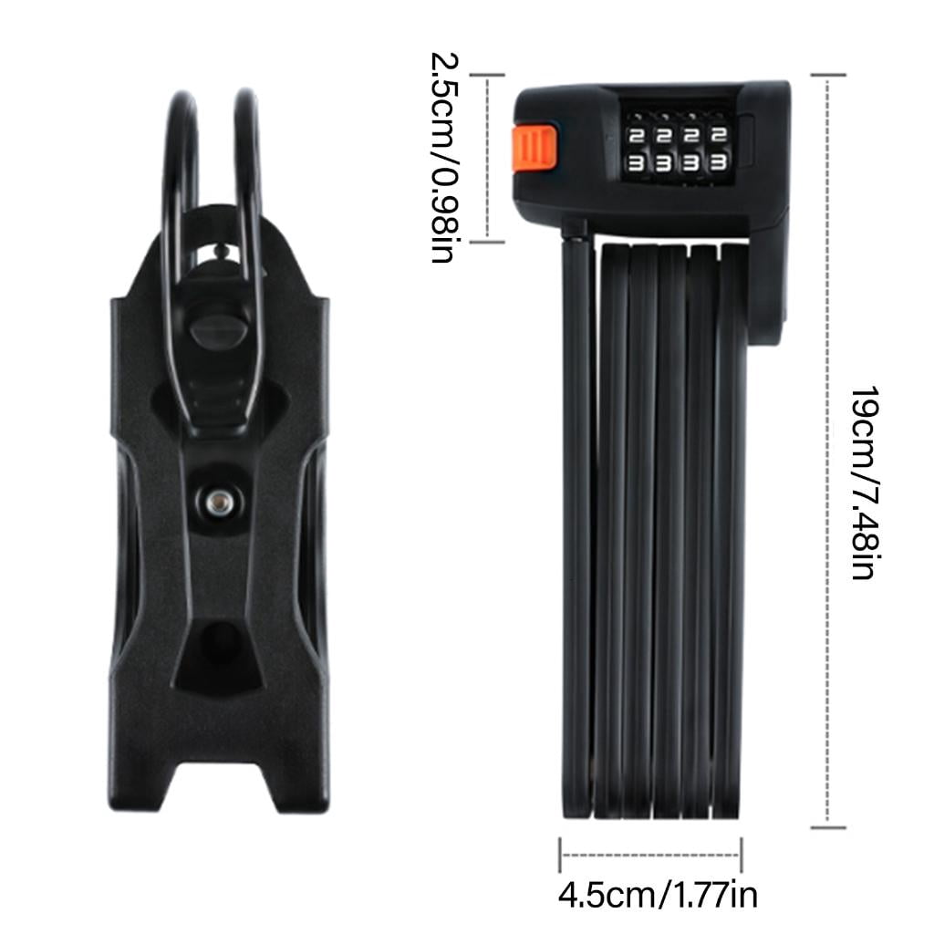 CEORPER Portables Waterproofed Bike Folded Lock Heavy Type Security Combination Lock