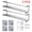 Silver, variant on 2 Pcs Metal Hanging Racks Seasoning Shelf Kitchen Organizer Spice Jar Storage Rack Single Layer For Home Restaurant Wall-Mounted